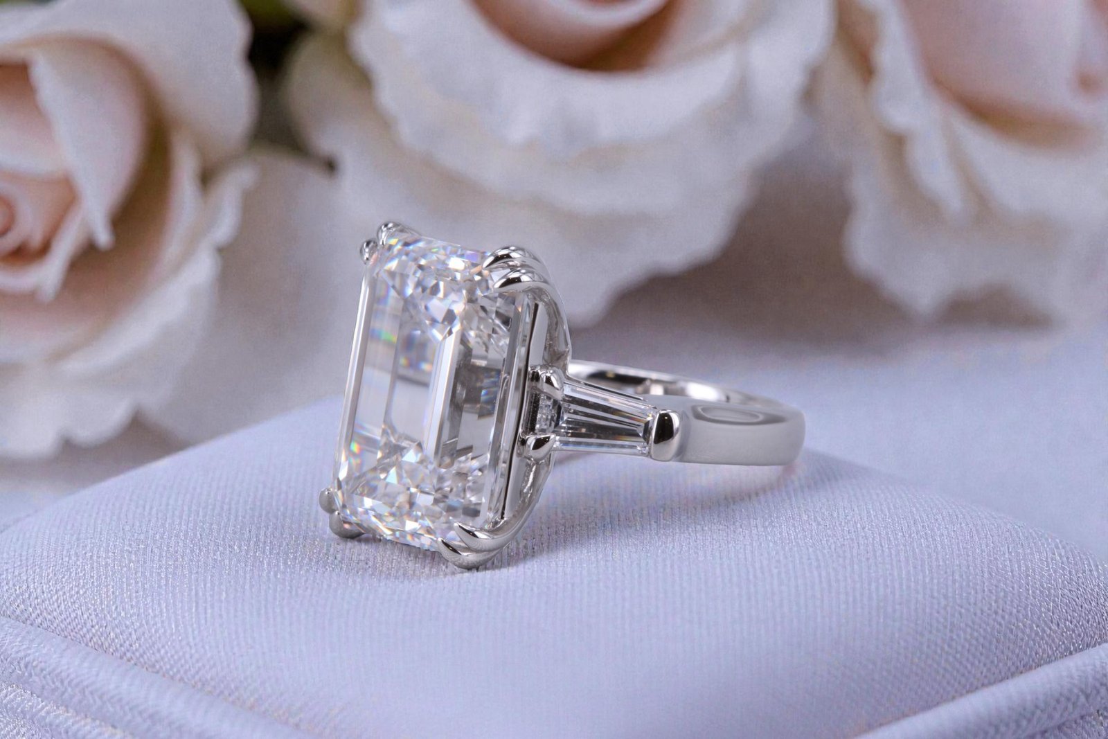 Lab-grown large diamond ring for Hillcrest, San Diego couples